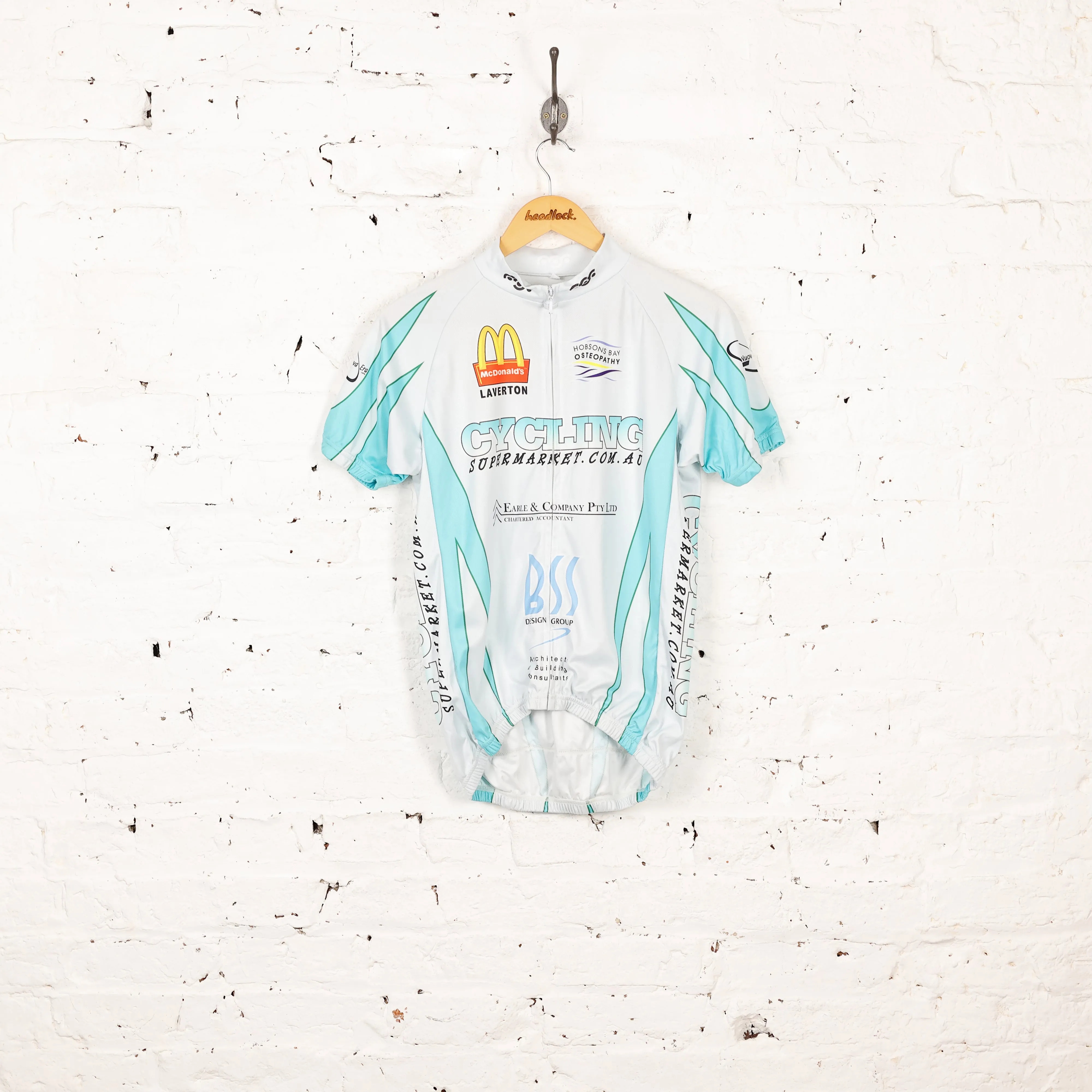Headlock Vintage Cycling Top Jersey - White - M