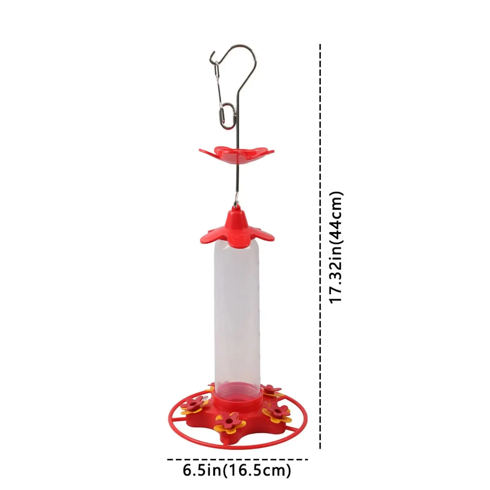 Hummingbird Feeder Bird Food Dispenser 5 Feeding Ports Large Capacity Bird Feeding Station Automatic Bird Feeder for Backyard