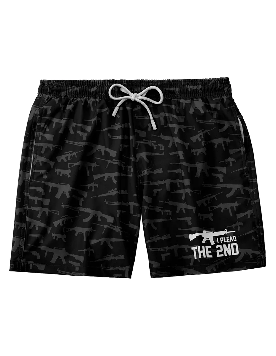 I Plead The 2nd Swim Trunks
