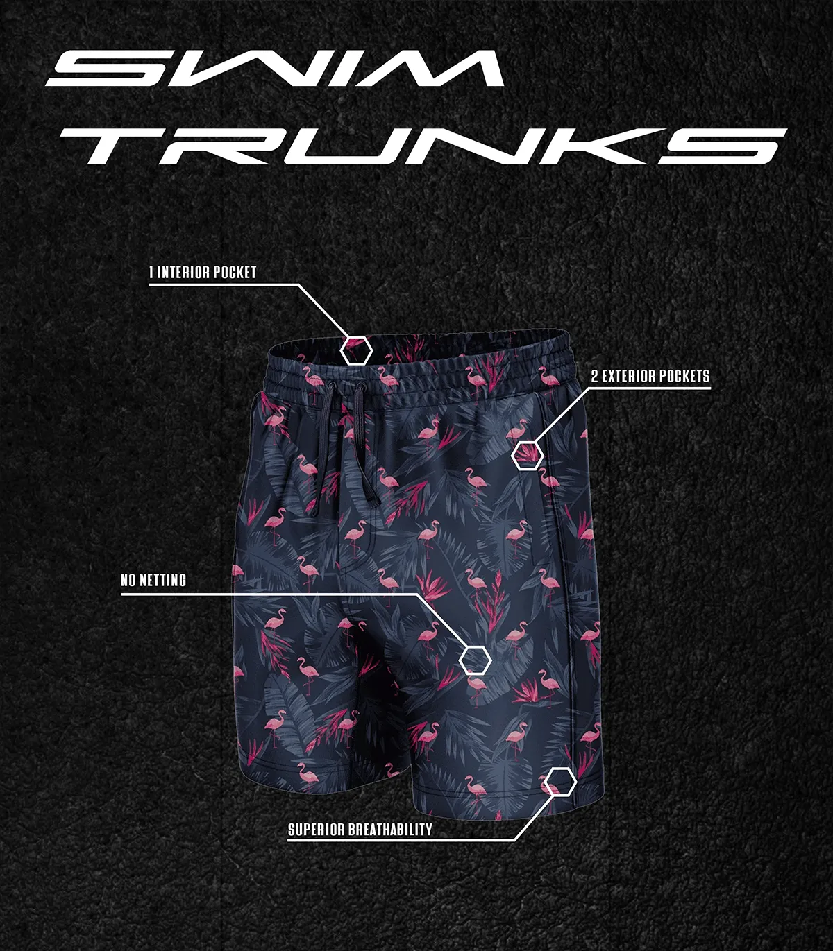 I Plead The 2nd Swim Trunks