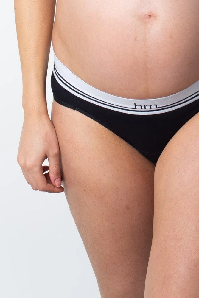Icon Cotton Light Leakproof Bikini Brief - Black