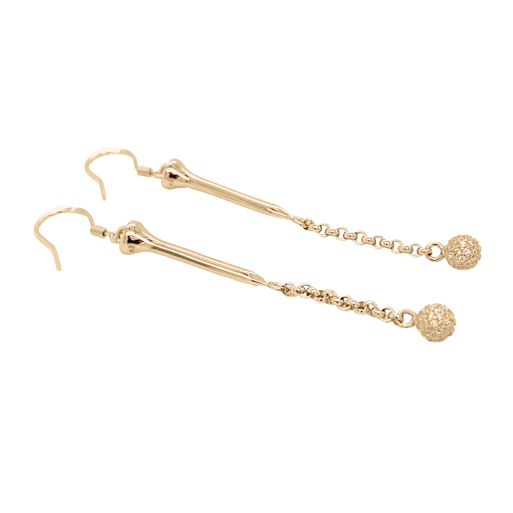 “In The Zone” Golf Dangle Earrings