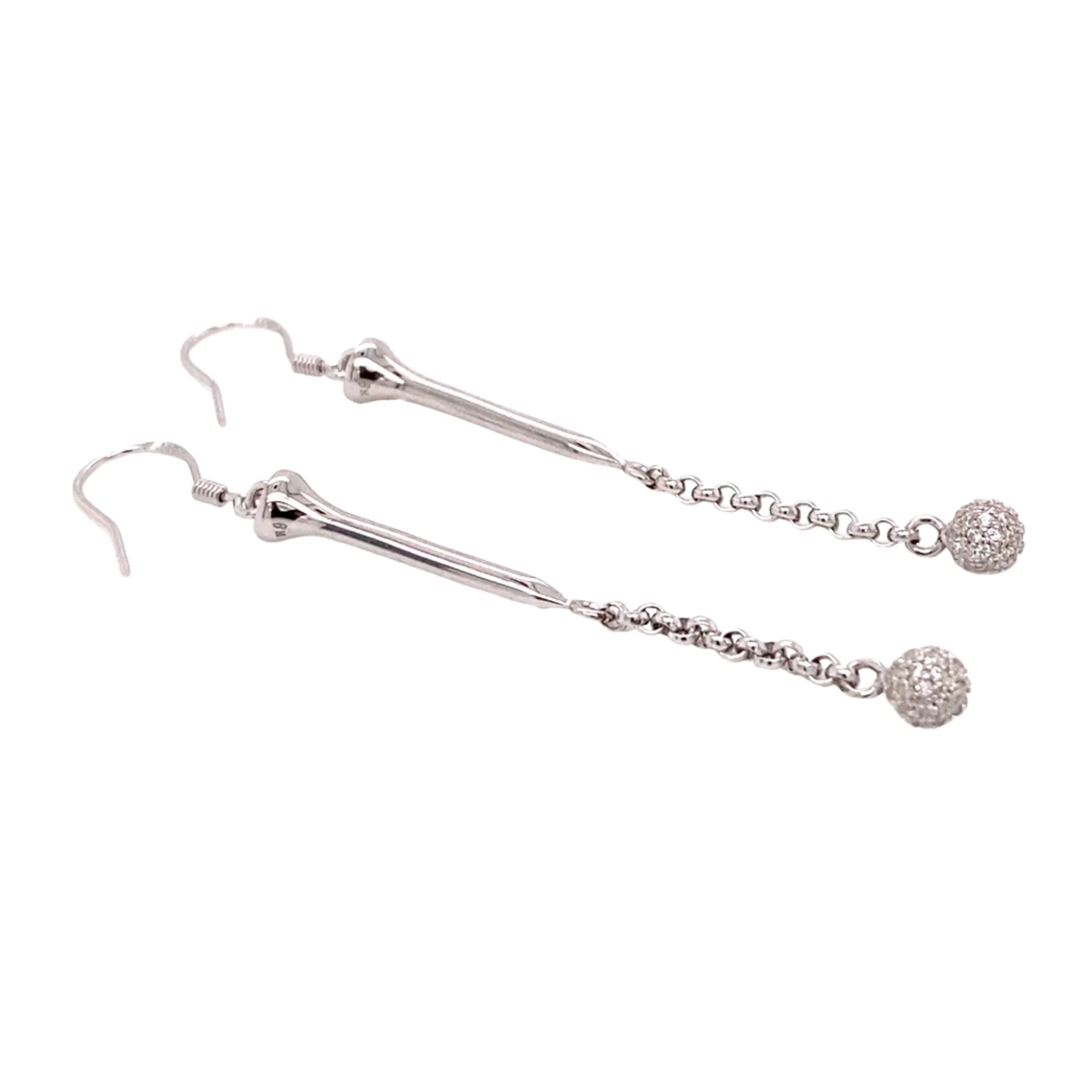 “In The Zone” Golf Dangle Earrings