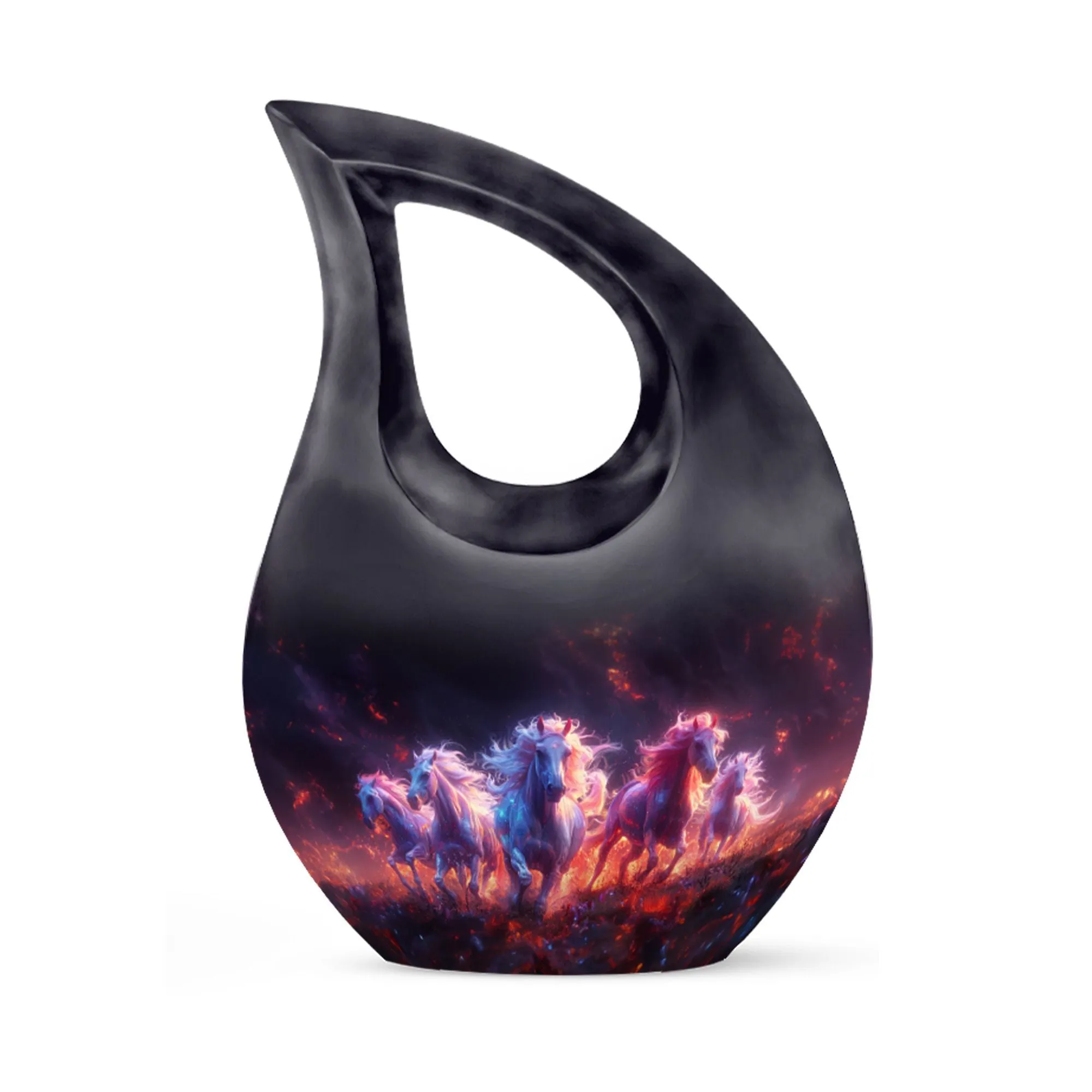 Inferno Equine Spirits Memorial Urn - Cremation Urn For Ashes