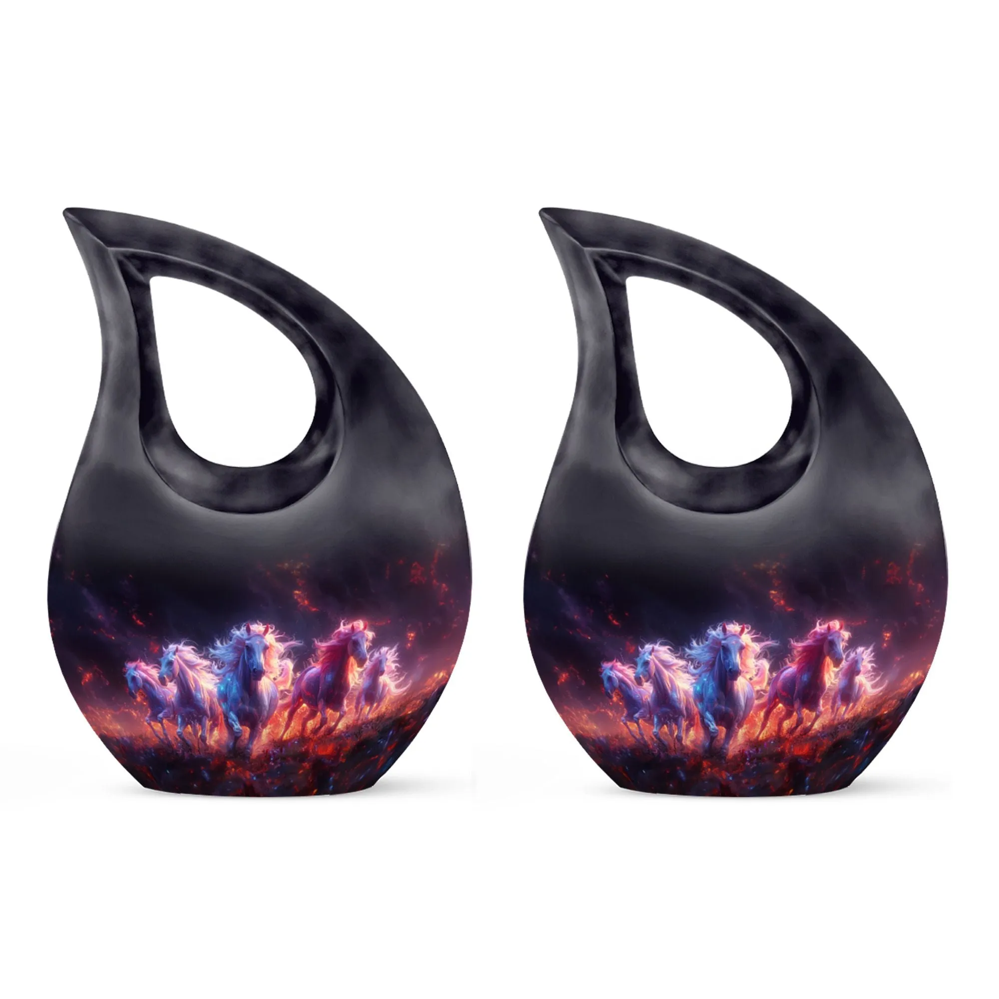 Inferno Equine Spirits Memorial Urn - Cremation Urn For Ashes