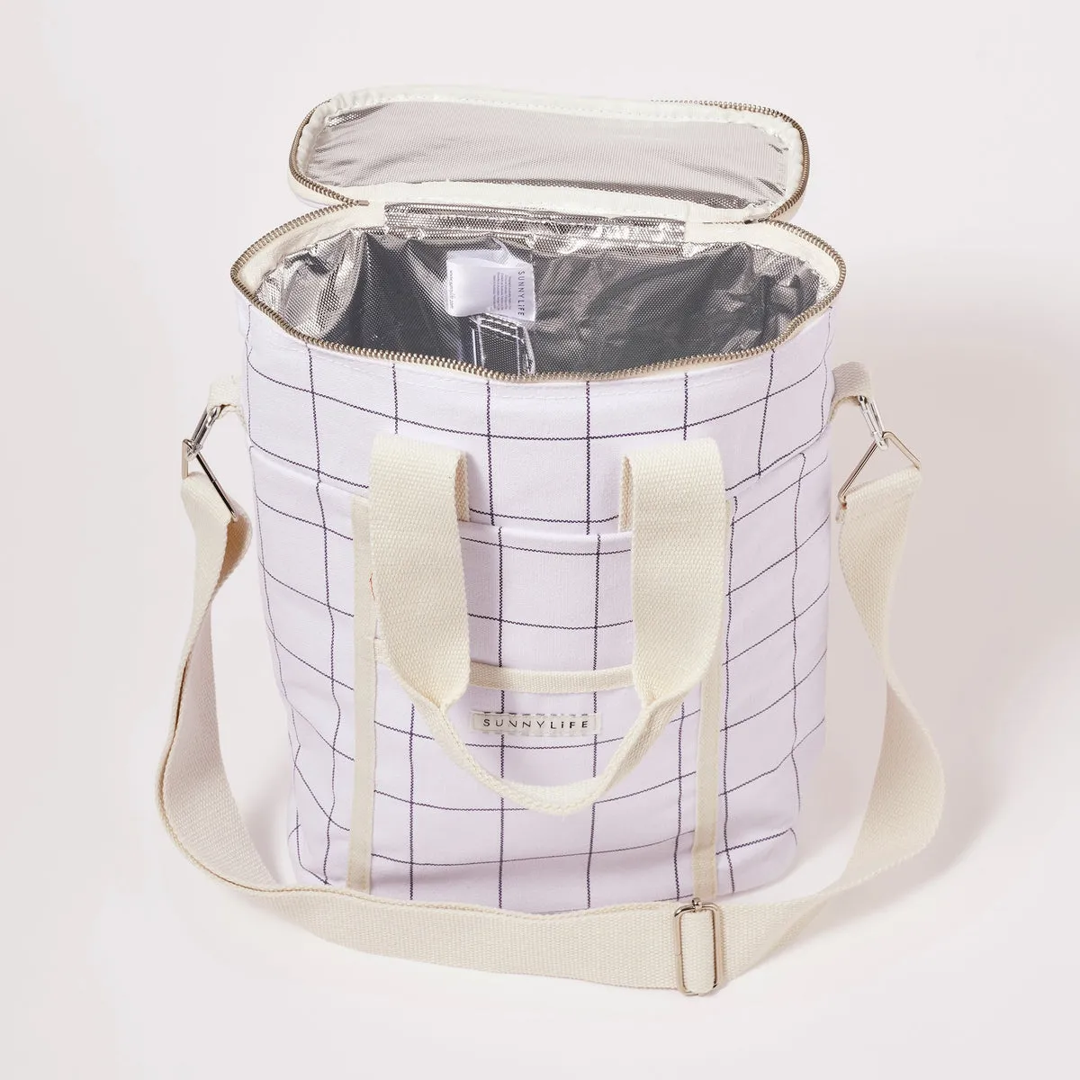 Insulated Cooler Bag - Check Coconut
