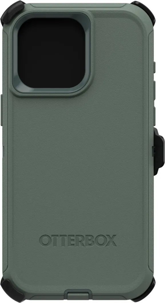 iPhone 15 Pro Max Otterbox Defender Series Case - Green (Forest Ranger)