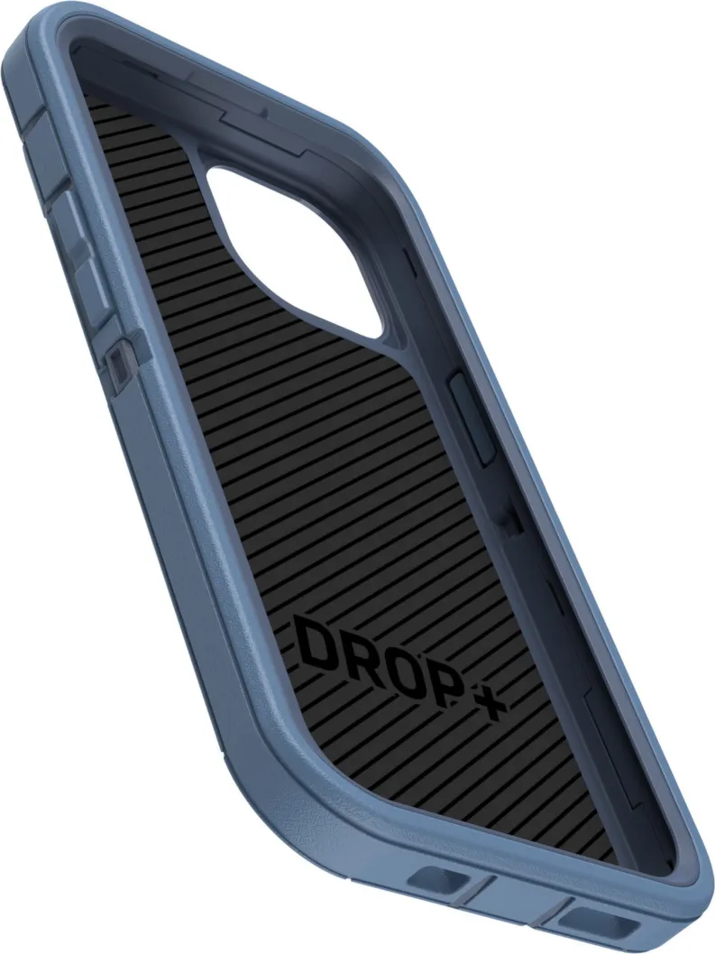 iPhone 15/14/13 Otterbox Defender Series Case - Blue (Baby Blue Jeans)