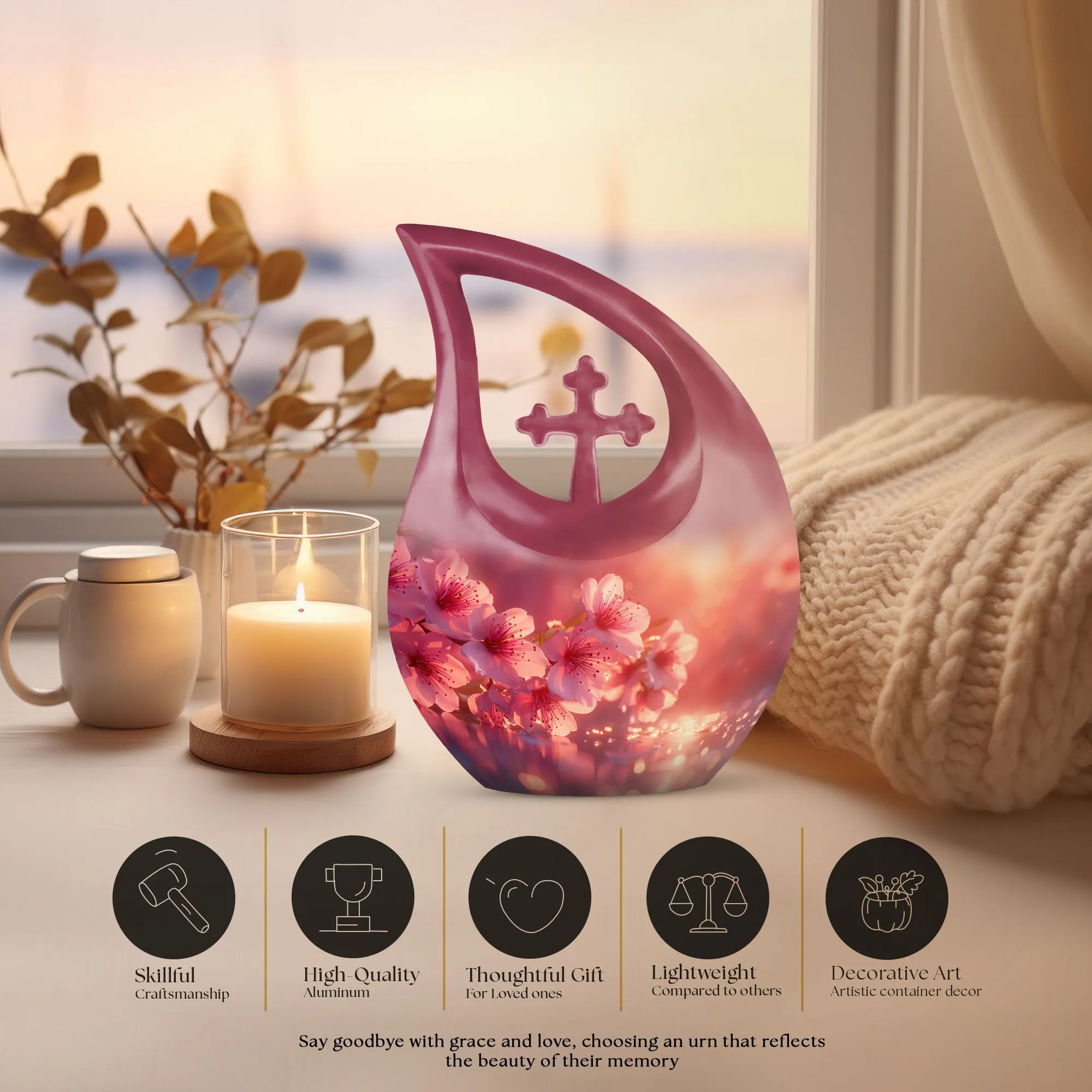 Iridescent Watcher Urn| Memorial Cremation Urn For Human ashes