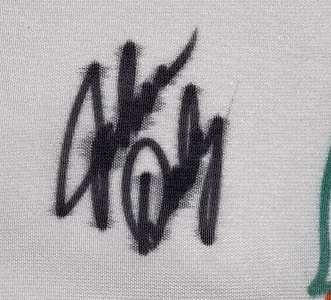 John Daly Left Signed John Daly Logo Golf Flag JSA