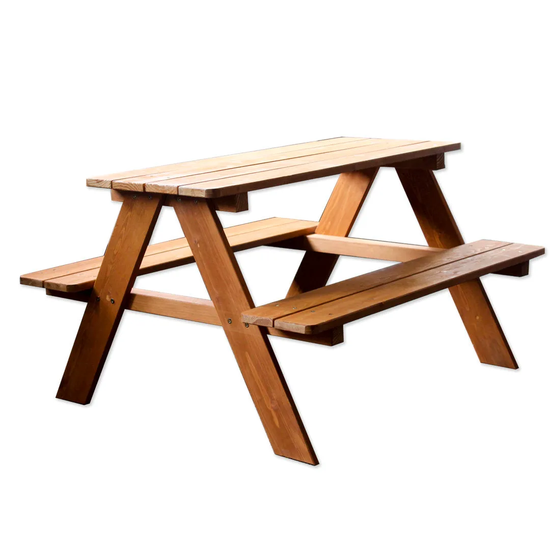 Kaan Wood Kids Rectangular Picnic Table Arlmont & Co.