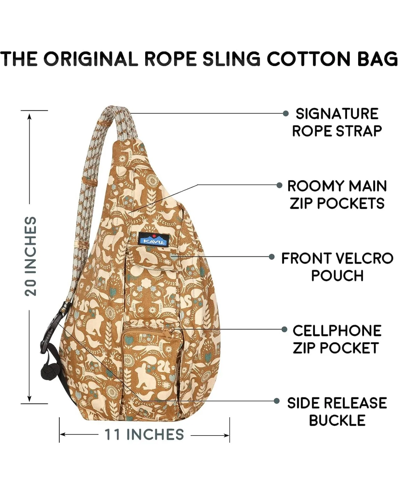 Kavu Rope Sling Bag Fall Folklore