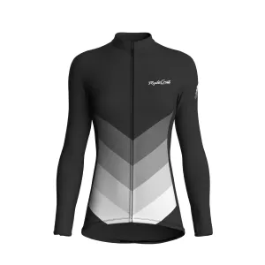 Kinetic Flow | Charcoal Gray Female Long Sleeves Jersey