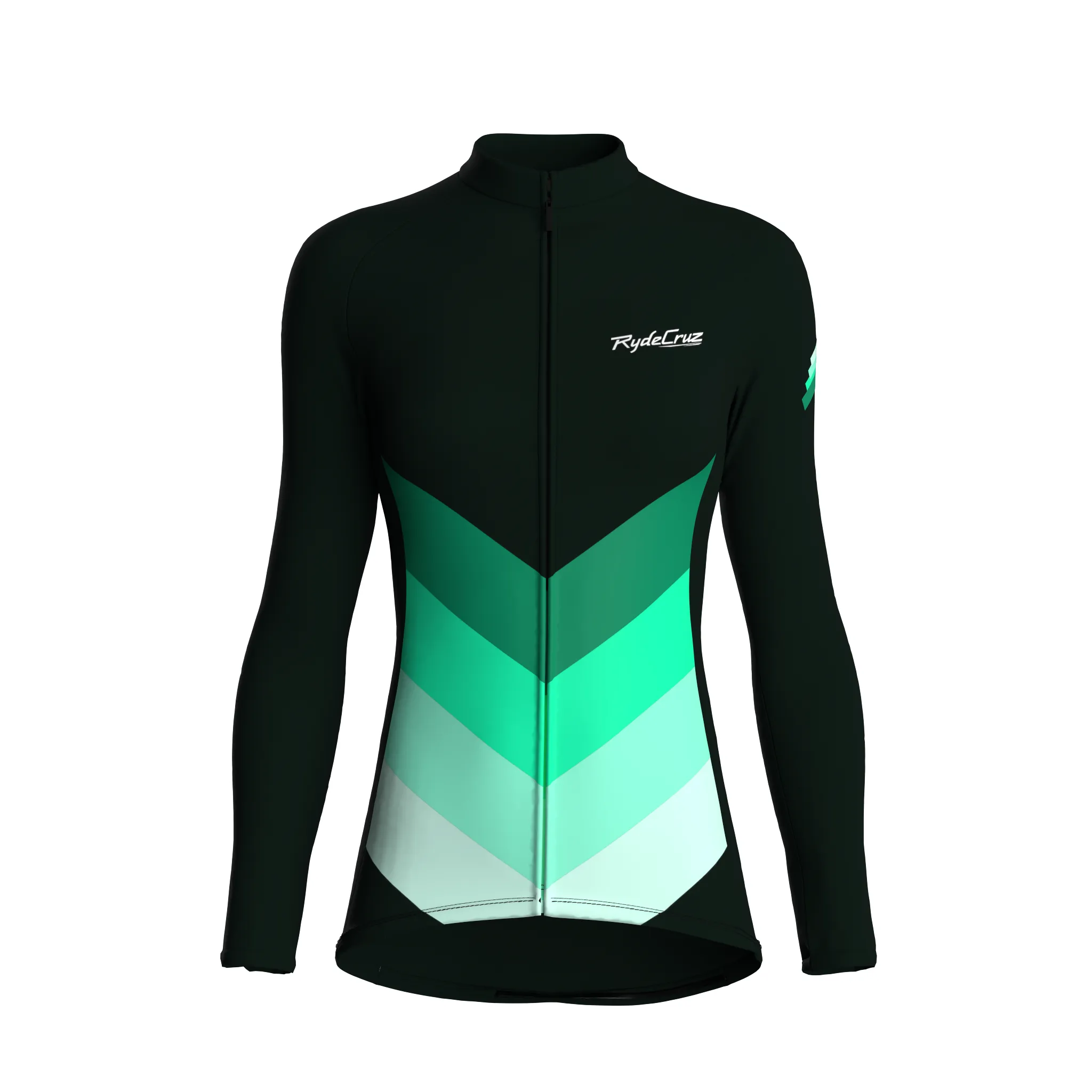 Kinetic Flow | Dark Green Female Long Sleeves Jersey
