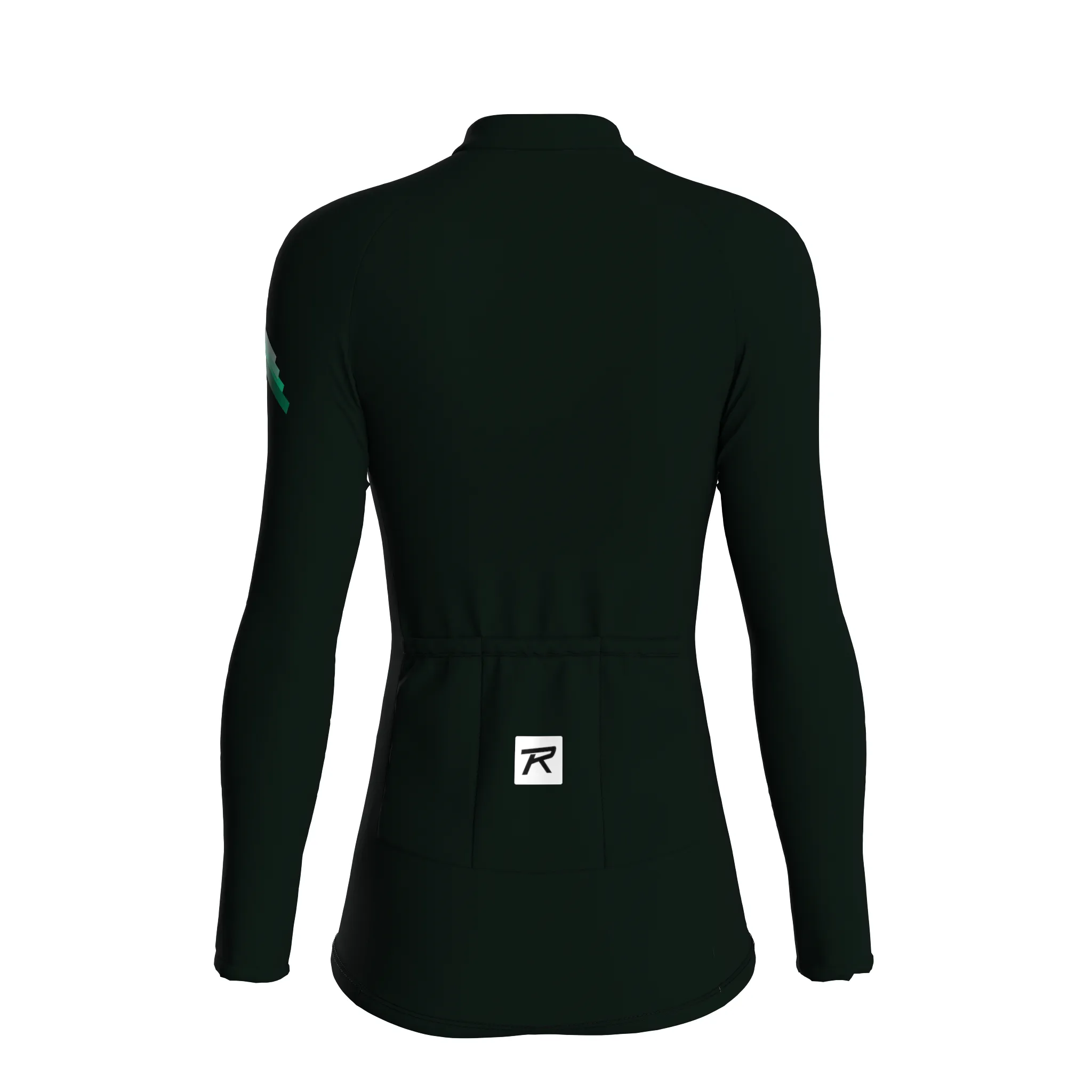 Kinetic Flow | Dark Green Female Long Sleeves Jersey