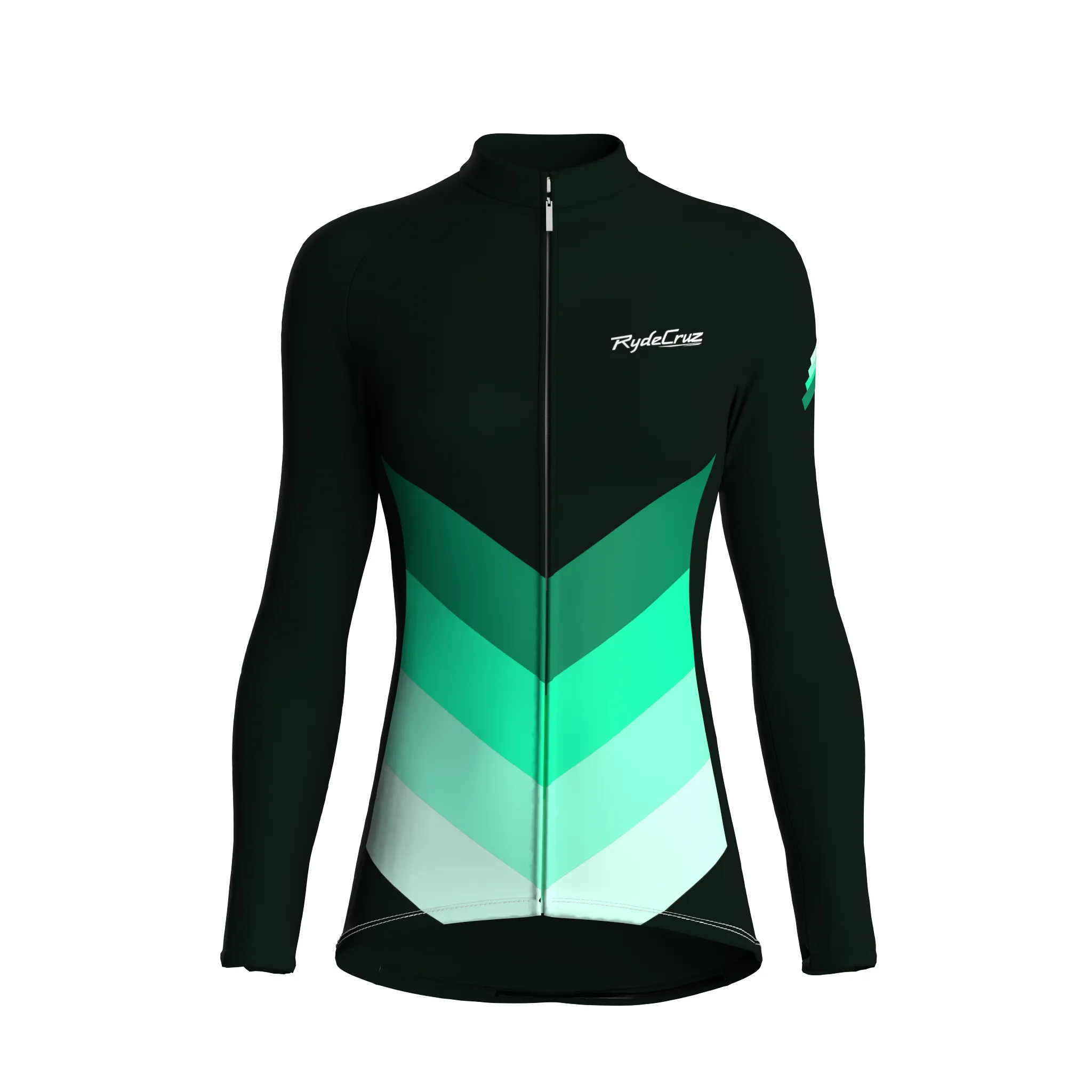 Kinetic Flow | Dark Green Female Long Sleeves Jersey