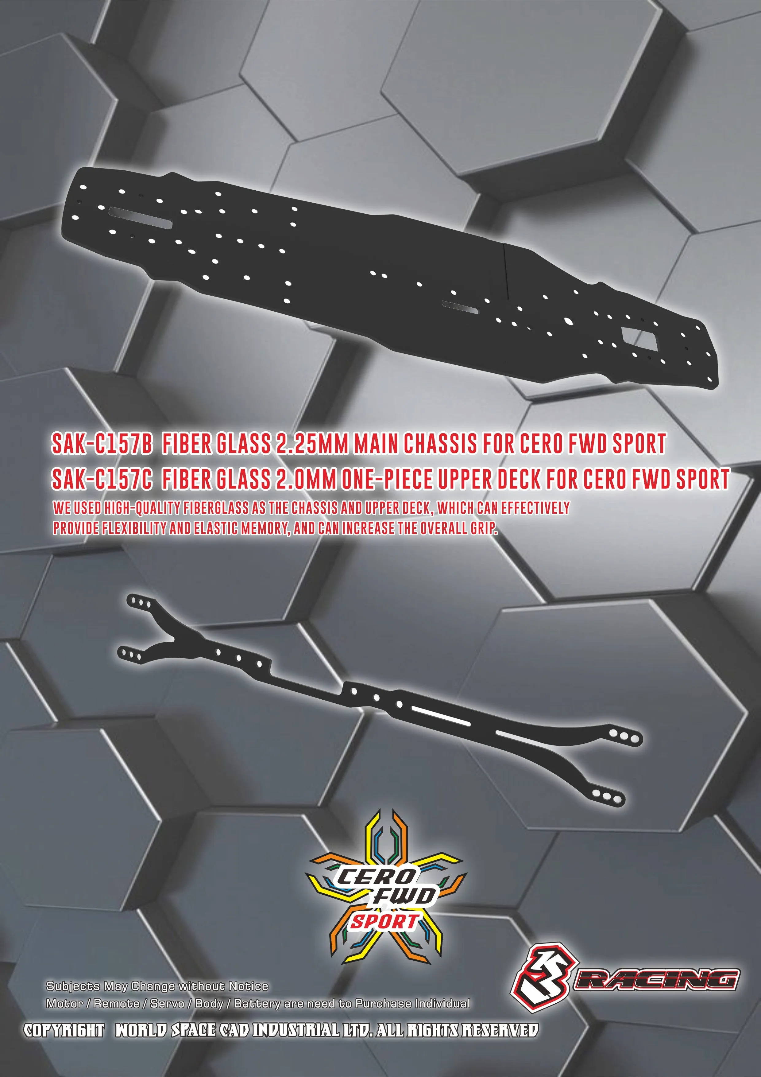 KIT-CERO FWD SPORT Cero FWD Sport 1:10 Entry Chassis