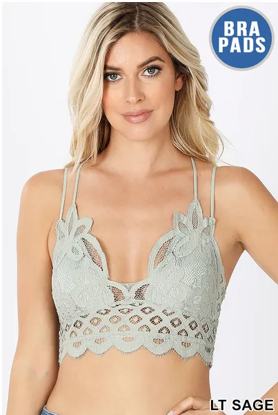 Lace Bralette-Plus Size-NEW Fall Colors