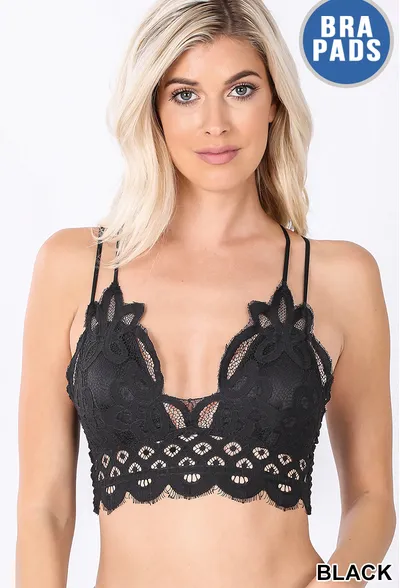 Lace Bralette-Plus Size-NEW Fall Colors