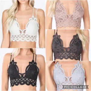 Lace Bralette-Plus Size-NEW Fall Colors