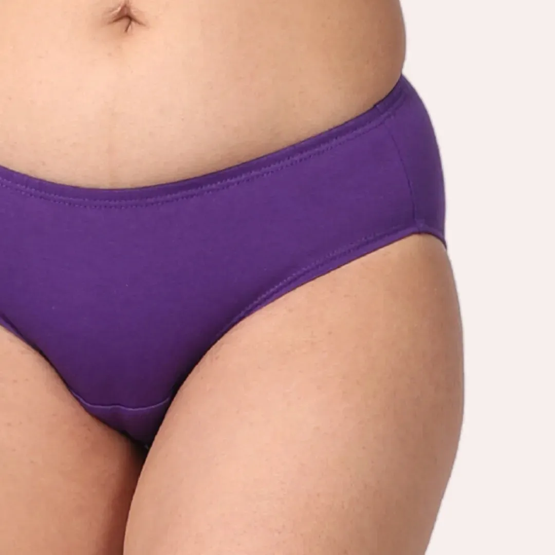 LeakProof Daily Wear Panties | Brief Fit | Perfect For Unpredictable Periods | 3 Pack