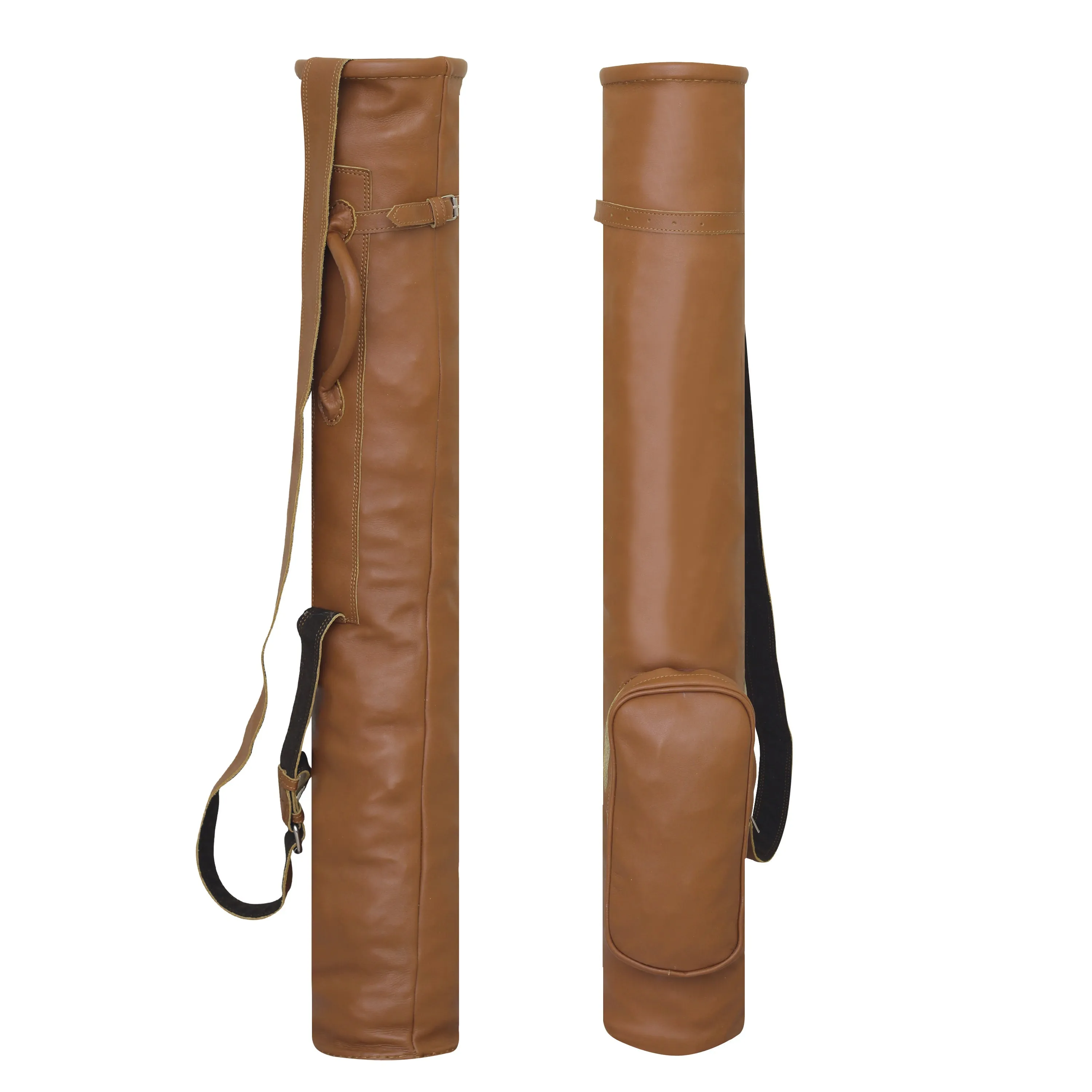 Leather Sunday Golf Bag With Adjustable Shoulder Strap