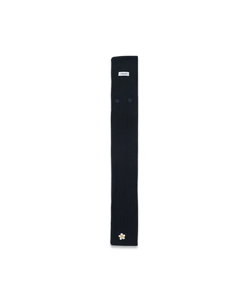 MACKY Golf: Point Button Knit Muffler - 3 Colors
