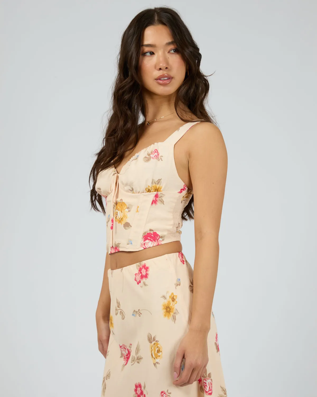 Madelyn Corset Top | Print