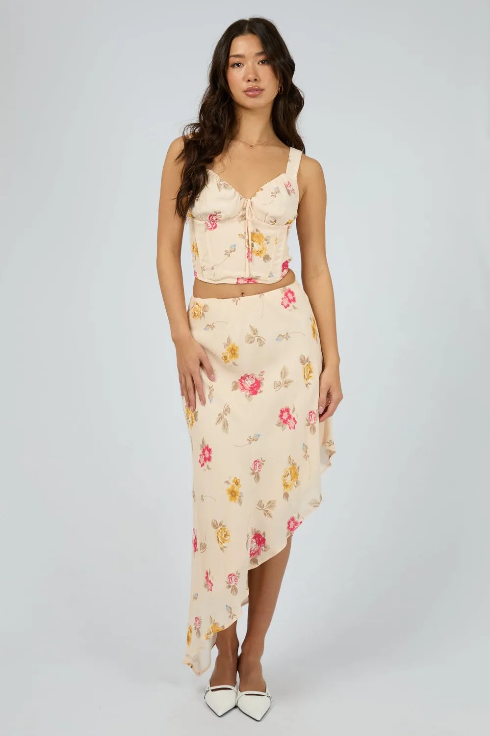 Madelyn Corset Top | Print