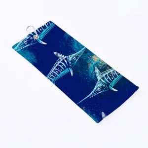 Marlins Microfiber Waffle Golf Towel