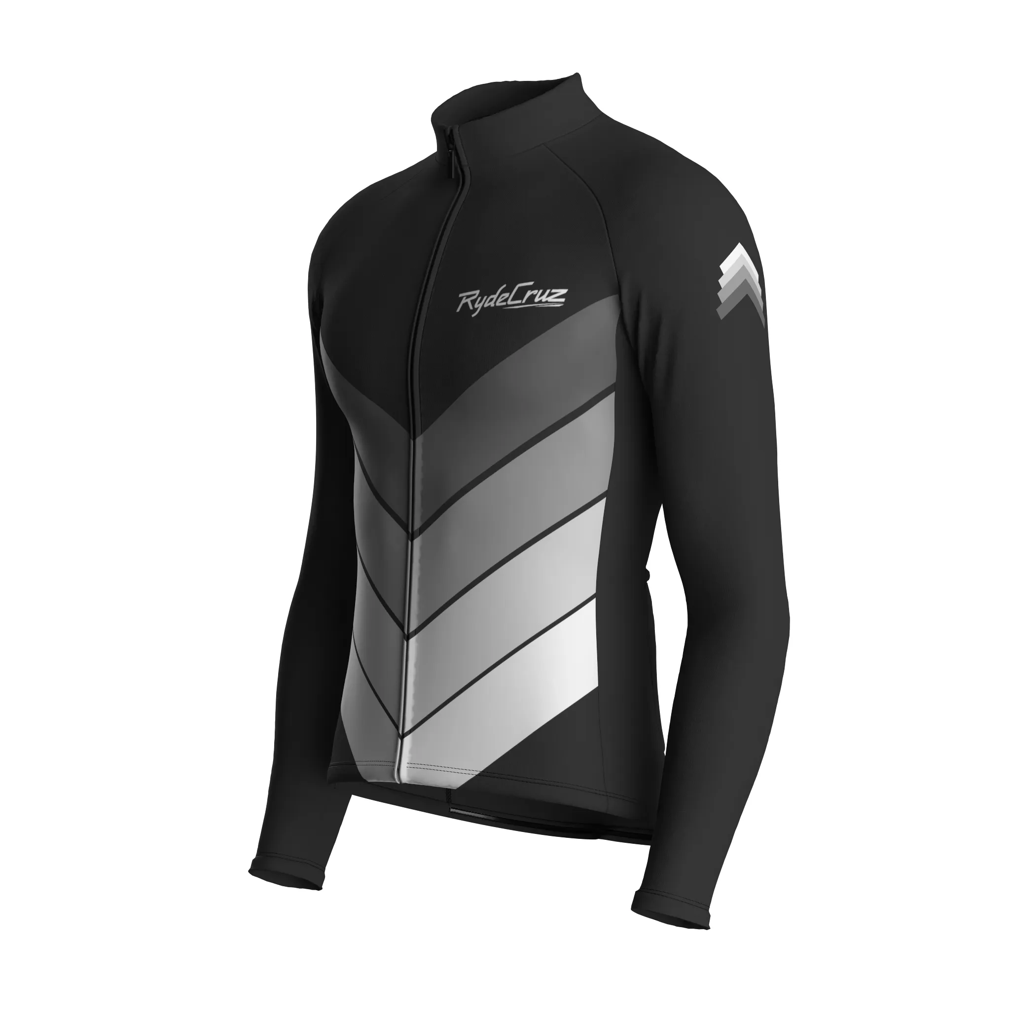 Mecha Shell | Charcoal Gray Male Long Sleeves Jersey