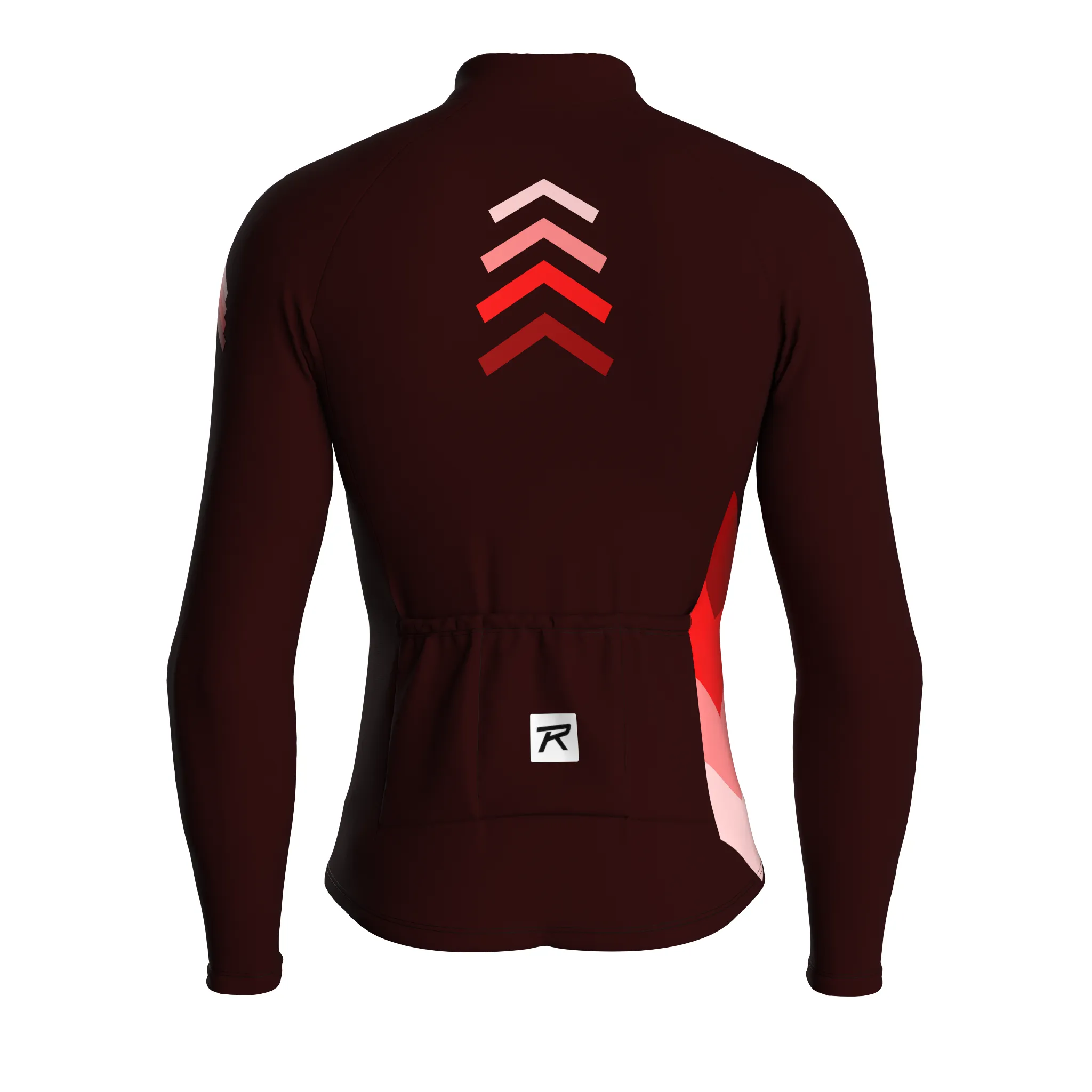 Mecha Shell | Dark Red Male Long Sleeves Jersey