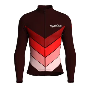 Mecha Shell | Dark Red Male Long Sleeves Jersey
