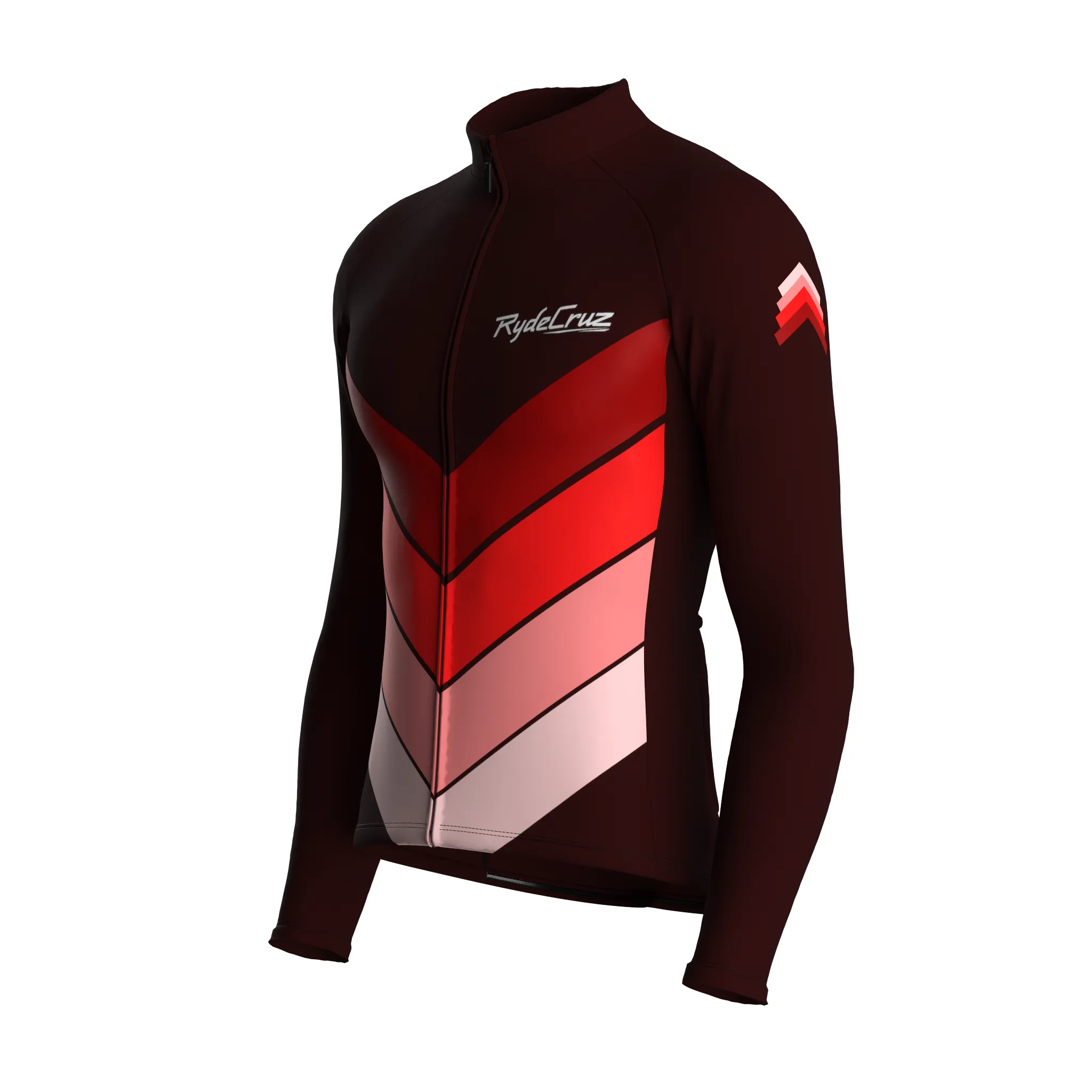 Mecha Shell | Dark Red Male Long Sleeves Jersey