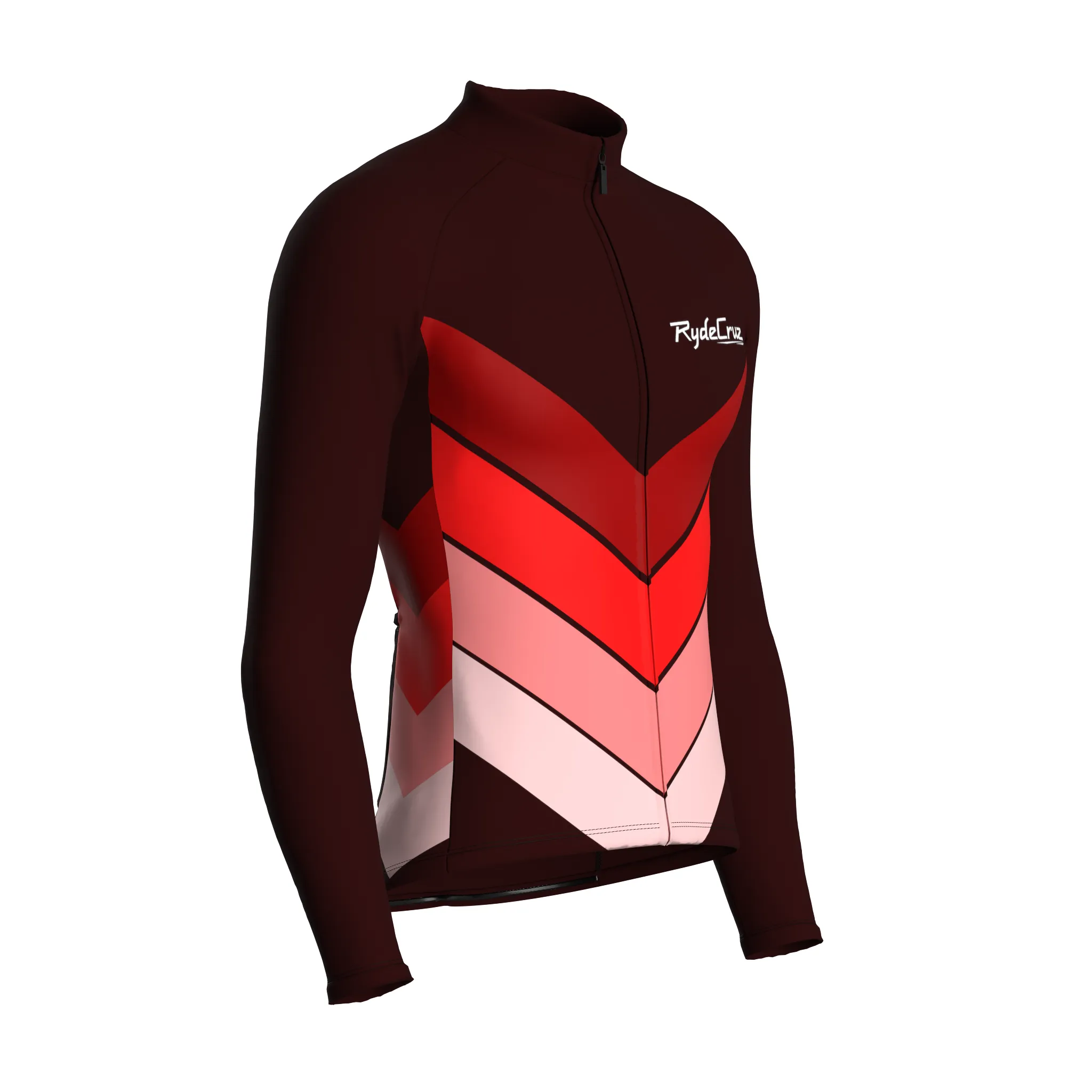 Mecha Shell | Dark Red Male Long Sleeves Jersey