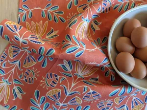 Melon Floral Tea Towel