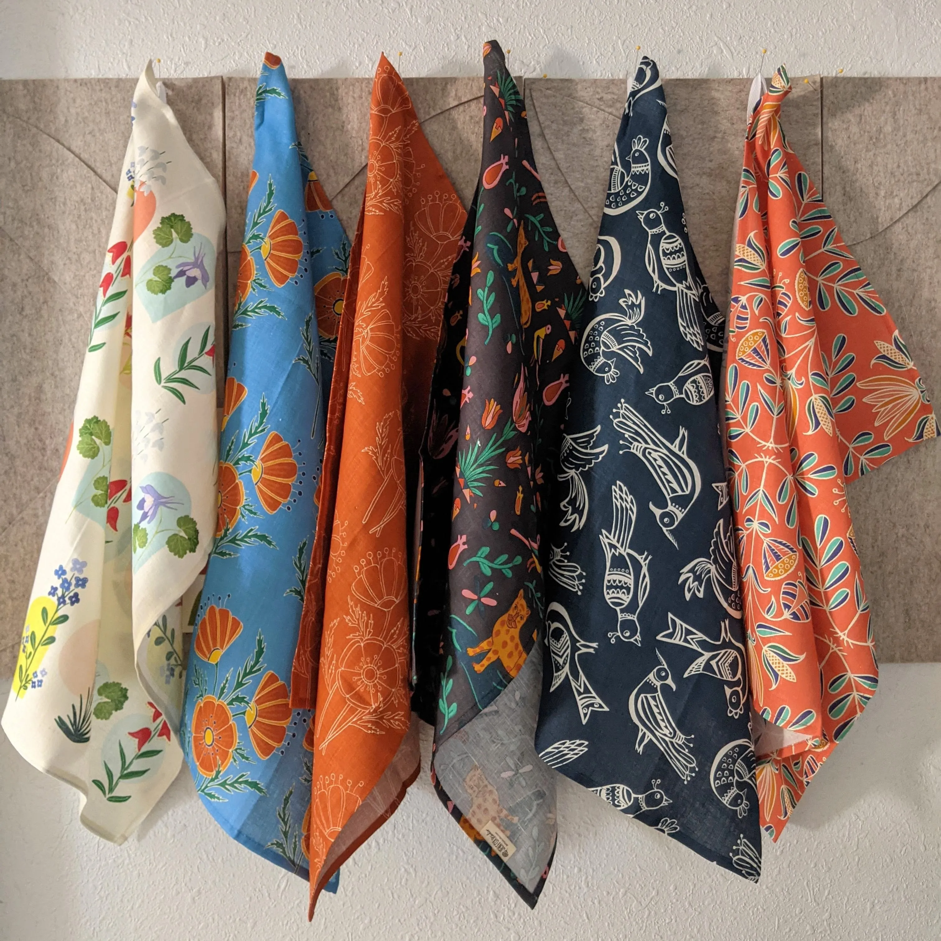 Melon Floral Tea Towel