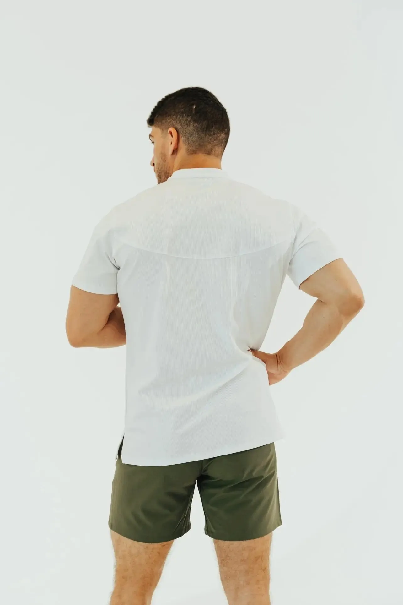 Men’s Ace Short Sleeve Golf Shirt - Blizzard White