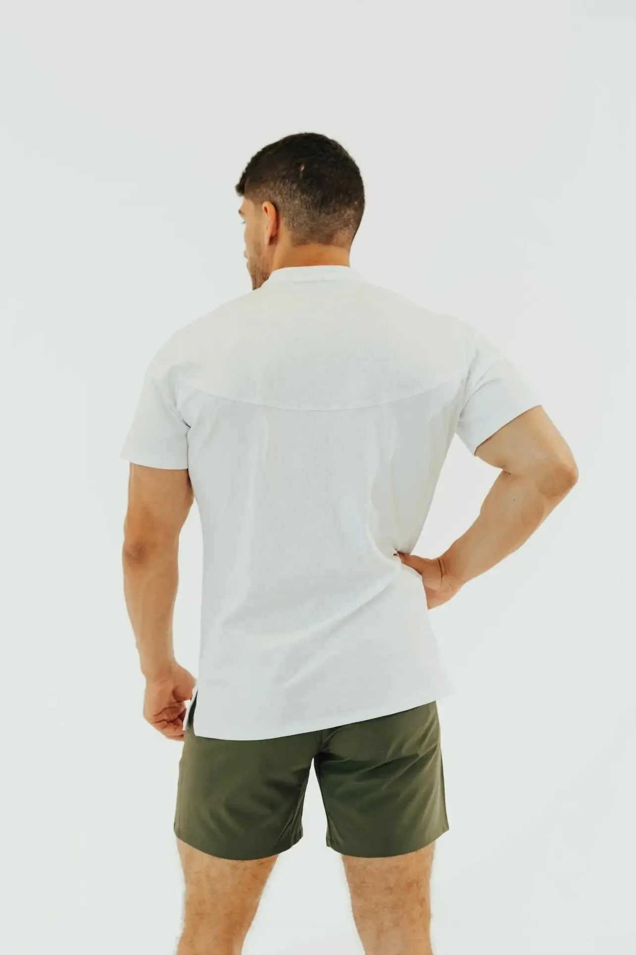 Men’s Ace Short Sleeve Golf Shirt - Blizzard White