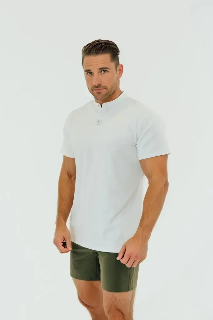 Men’s Ace Short Sleeve Golf Shirt - Blizzard White
