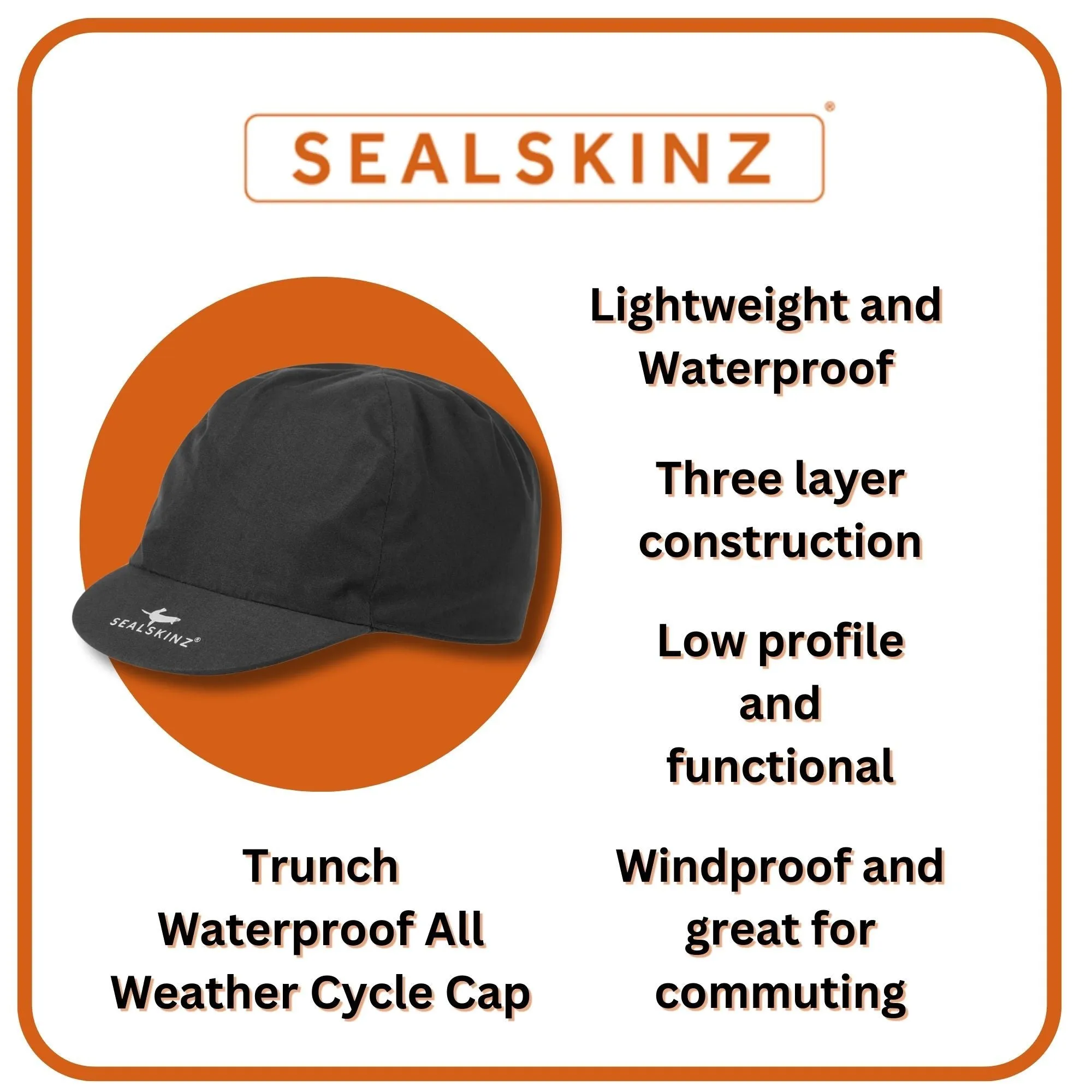 Mens & Ladies Waterproof All Weather Cycling Cap