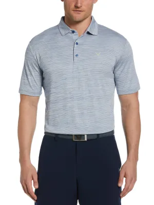 Mens Solid Texture Polo