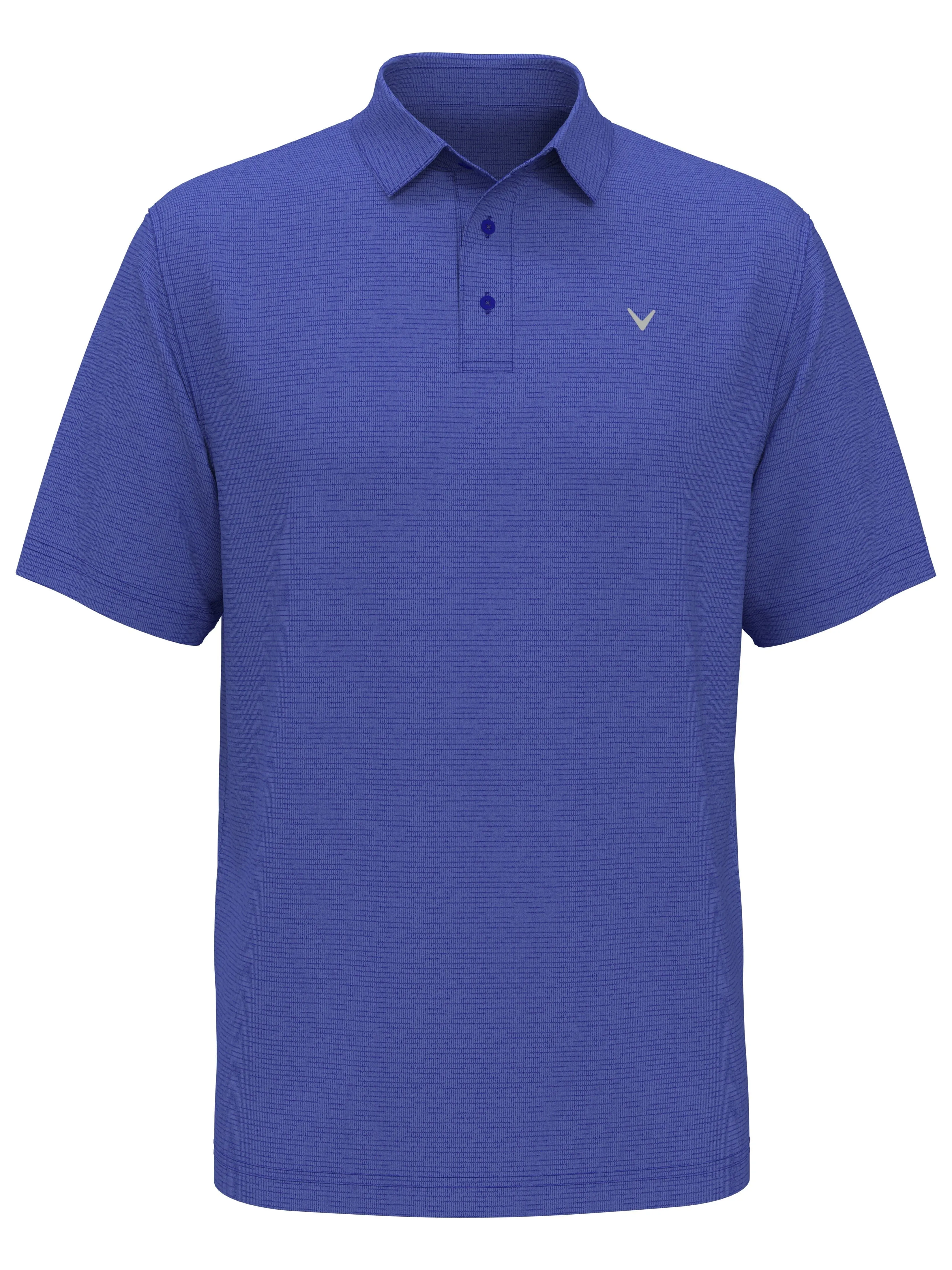 Mens Solid Texture Polo