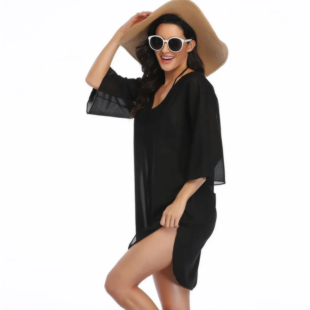 Mesh Sunscreen Beach Cover Up Dresses