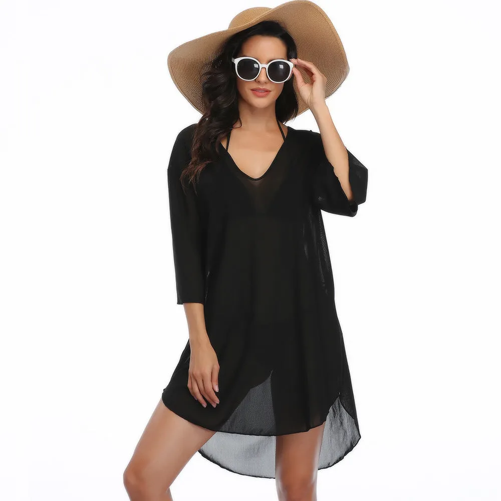 Mesh Sunscreen Beach Cover Up Dresses