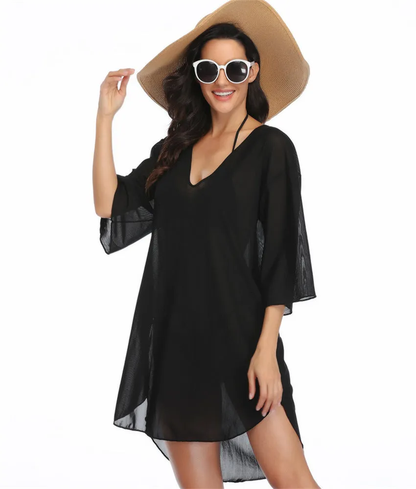 Mesh Sunscreen Beach Cover Up Dresses