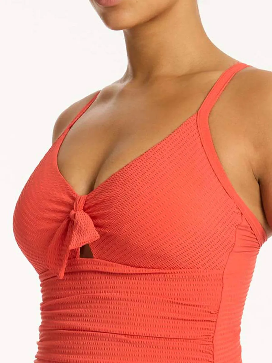 Messina Tie Front DD/E One Piece in Flame