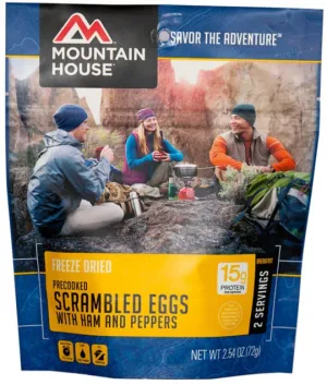 Mountain House Scrambled Eggs With Ham & Red & Green Peppers