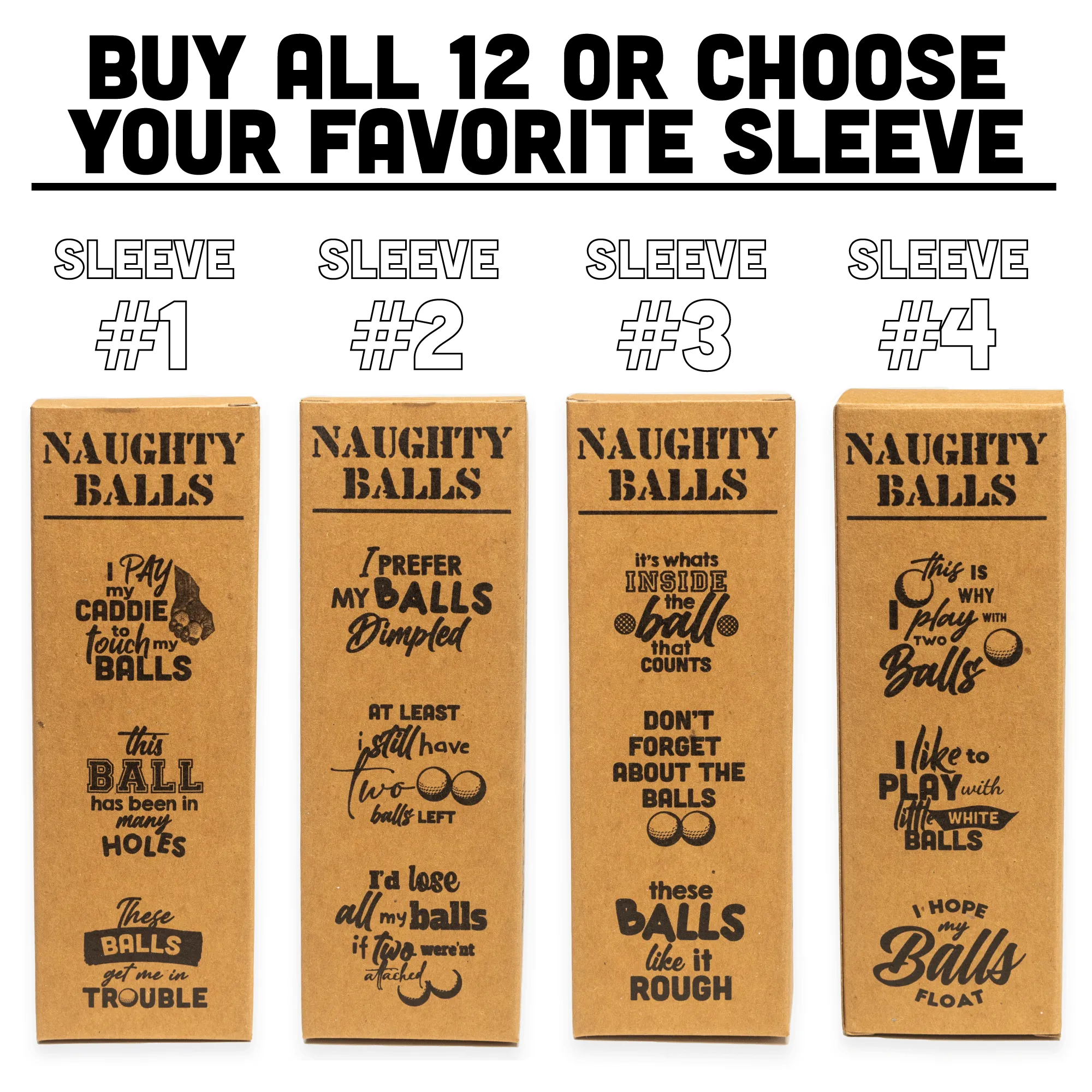 Naughty Balls, Novelty Golf Balls, Funny Golf Balls, Bachelor Party Gifts
