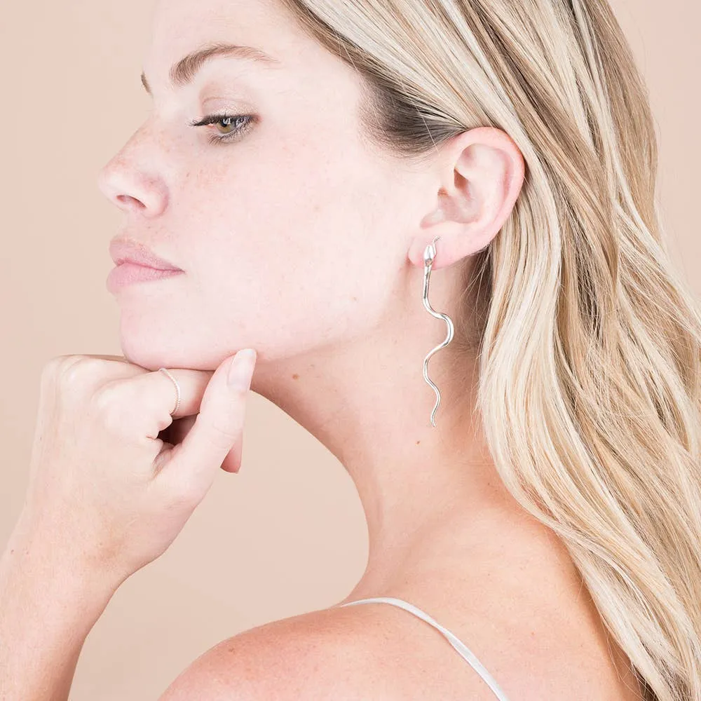 NEW! Cleopatra Post Earrings in Sterling Silver by I Like It Here Club